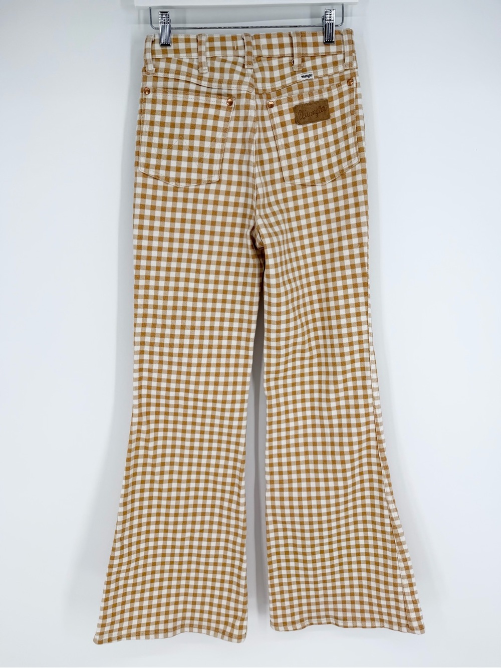 Wrangler Wanderer Gingham Flare Pant